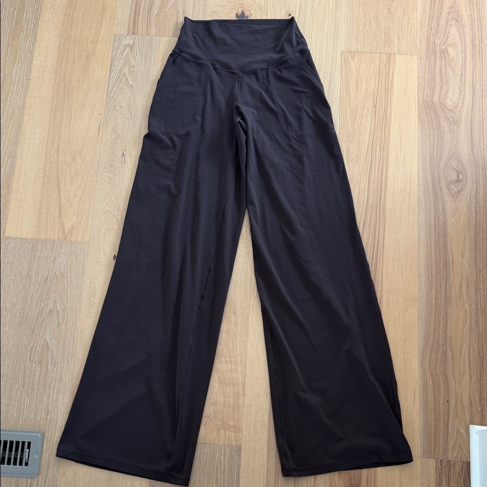 Offline by Aerie High-Waist Wide Leg Women's Pants - Brown